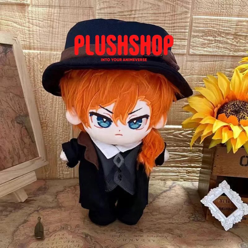 20Cm Bungo Stray Dogs Dazai Osamu & Nakahara Chuuya Stuffed Plushie Outfit Changeable