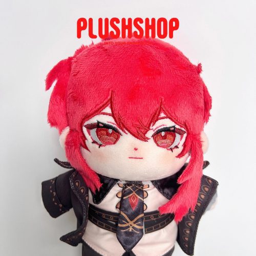 20cm genshin impact diluc plush cute doll outfit changeable wan ou 434