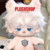 20Cm Jujutsu Kaisen Gojo Satoru Cotton Doll Stuffed Plushie Outfit Changeable Naked Doll 玩偶