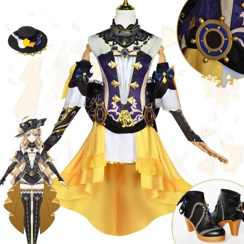 genshin impact navia cosplay costume full set tao zhuang 719