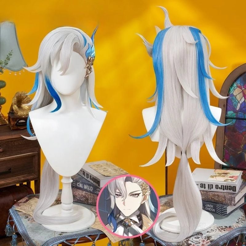 genshin impact neuvillette cosplay wig jia fa 277