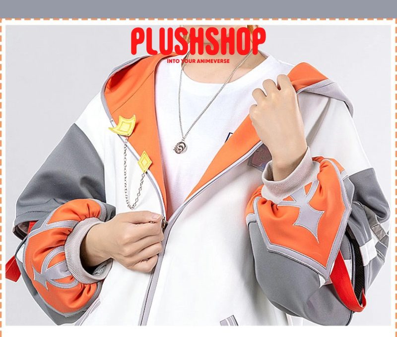 genshin impact tartaglia zhongli theme costume cosplay casual wearing outfit coat wai tao 470