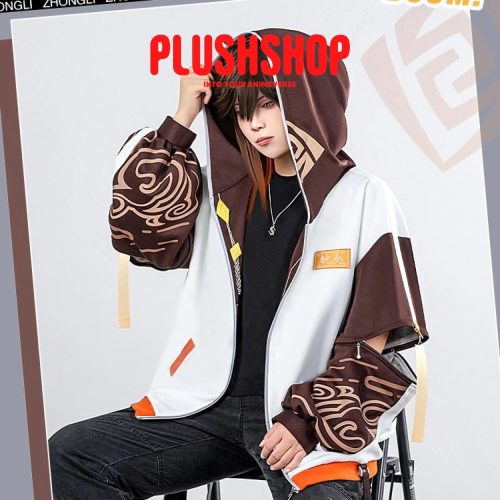 genshin impact tartaglia zhongli theme costume cosplay casual wearing outfit coat wai tao 729