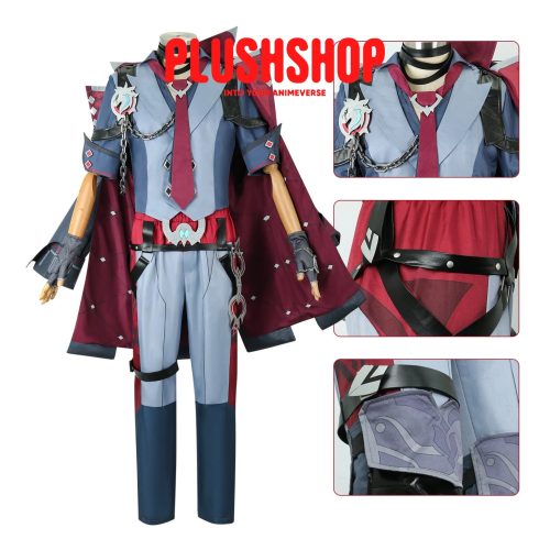 genshin impact wriothesley cosplay outfit clohes wig tao zhuang 750