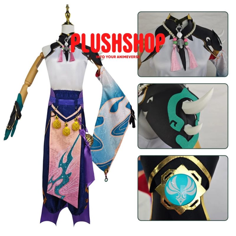 genshin impact xiao cosplay costume full set tao zhuang 682