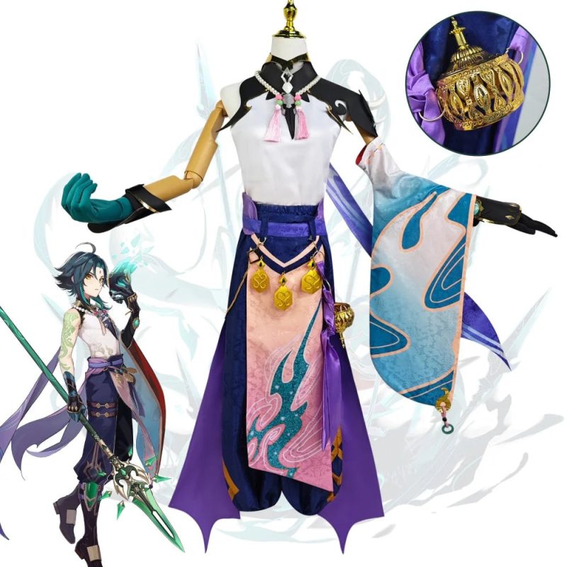 genshin impact xiao cosplay costume full set tao zhuang 752