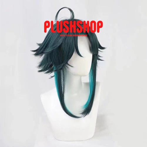 genshin impact xiao cosplay wig ponytail included 156