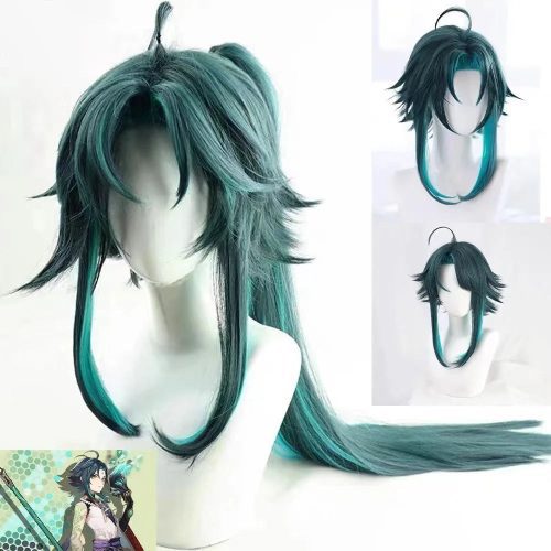 genshin impact xiao cosplay wig ponytail included 295