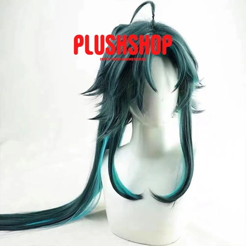 genshin impact xiao cosplay wig ponytail included 417