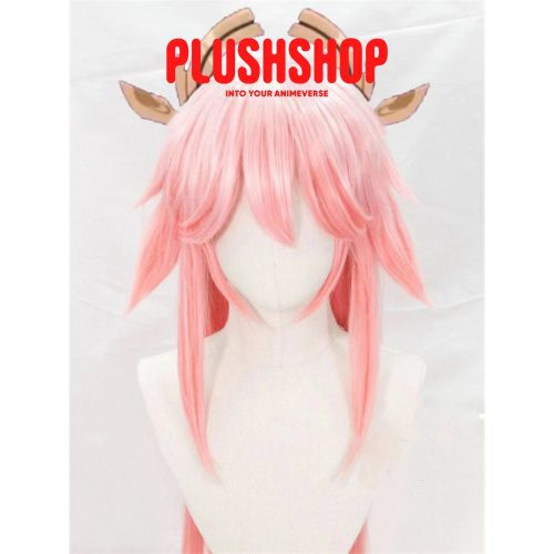 genshin impact yae miko cosplay wig 978