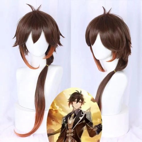 genshin impact zhongli cosplay wig 520