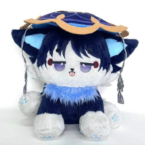 45Cm Genshin Wanderer Plush Wanderermeow Cute Puppet With Detachable Hat (Pre-Order) 玩偶